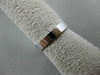 ESTATE WIDE .66CT DIAMOND 14K WHITE GOLD BEZEL SQUARE HALO ENGAGEMENT RING 18671