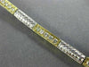 ANTIQUE 1.15CT DIAMOND 14KT WHITE & YELLOW GOLD 3D FILIGREE FUN BRACELET #22381