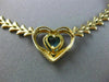 ESTATE AAA AMETHYST & BLUE TOPAZ 14KT YELLOW GOLD ARROW HEART NECKLACE #21665