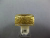 LARGE .24CT DIAMOND 18KT YELLOW GOLD 3D SEMI ETERNITY STRIATED ANNIVERSARY RING