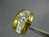 ESTATE LARGE 1.38CT DIAMOND 18KT 2 TONE GOLD 3D ROUND CLASSIC ENGAGEMENT RING