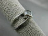 ESTATE WIDE .27CT PRINCESS CUT DIAMOND 14K WHITE GOLD 3D 4 STONE FRIENDSHIP RING