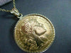 France 20 francs 1913 14K & 22K GOLD COIN WITH FRAME AND CHAIN BEAUTIFUL! #22303