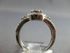 ESTATE .97CT DIAMOND 14KT WHITE GOLD 3D ROUND CLUSTER HALO FRIENDSHIP FUN RING