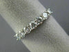ESTATE .55CT DIAMOND 18KT WHITE GOLD 3D CLASSIC 7 STONE WEDDING ANNIVERSARY RING