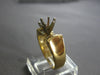 ESTATE .40CT DIAMOND 14K YELLOW GOLD ROUND & BAGUETTE SEMI MOUNT ENGAGEMENT RING