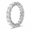 ESTATE LARGE 4.32CT DIAMOND 14KT WHITE GOLD 3D ETERNITY WEDDING ANNIVERSARY RING