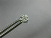 ESTATE .40CT DIAMOND 14KT WHITE GOLD CLASSIC CLUSTER FLOWER STUD EARRINGS #26644