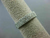 .50CT DIAMOND 14KT WHITE GOLD MULTI ROW FILIGREE SEMI ETERNITY ANNIVERSARY RING
