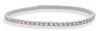 ESTATE 1.26CT DIAMOND 14K WHITE GOLD CLASSIC ROUND ETERNITY CUFF TENNIS BRACELET