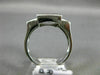 ESTATE .37CT WHITE & CHOCOLATE FANCY DIAMOND 14K WHITE GOLD SQUARE FLOATING RING