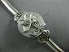 ANTIQUE .15CT OLD MINE DIAMOND 14KT WHITE GOLD 3D FLOWER WATCH BRACELET #2059