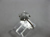 1.21CT SALT & PEPPER DIAMOND 18K WHITE GOLD SOLITAIRE PEAR SHAPE ENGAGEMENT RING