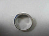 WIDE 7mm HAND CRAFTED .17CT F VVS DIAMOND 14KT WHITE GOLD MENS WEDDING BAND !!!!