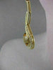 ESTATE 6.65CTW DIAMOND ROUND CITRINE 18K YELLOW GOLD HANGING EARRINGS 50MM #2313