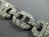 ANTIQUE WIDE 6.52CT OLD MINE DIAMOND PLATINUM CLASSIC FILIGREE FLOWER BRACELET