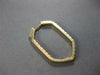 ESTATE LARGE 1.95CT DIAMOND 14KT YELLOW GOLD INSIDE OUT HEXAGON HOOP HANGING EARRINGS