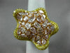 EXTRA LARGE 5.79CT PINK & FANCY YELLOW DIAMOND 18K YELLOW & ROSE GOLD STAR RING