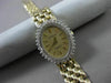ESTATE .40CT DIAMOND 14KT WHITE & YELLOW GOLD OVAL GENEVE QUARTZ WATCH #19133