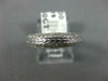 ANTIQUE .50CT DIAMOND 18K WHITE GOLD 3D FILIGREE ETERNITY ANNIVERSARY RING #1195