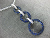 LARGE 2.13CT DIAMOND & SAPPHIRE 18KT WHITE GOLD CIRCLE OF LIFE JOURNEY PENDANT