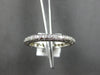 ESTATE 1CT DIAMOND 14KT WHITE GOLD 3 ROW ROUND ETERNITY WEDDING ANNIVERSARY RING