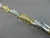 ESTATE 1.38CT DIAMOND 14KT WHITE & YELLOW GOLD 3D FILIGREE TENNIS BRACELET #9442