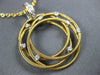 ESTATE LARGE .18CT DIAMOND 18KT 2 TONE GOLD CIRCULAR FLOWER ETOILE MESH PENDANT