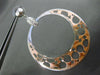 ESTATE LARGE .60CT DIAMOND 14KT WHITE & ROSE GOLD 3D GENDER SYMBOL HOOP EARRINGS