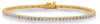 ESTATE 2.0CT DIAMOND 14KT YELLOW GOLD 3D CLASSIC ROUND TENNIS BRACELET