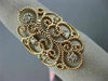 ESTATE LARGE .18CT DIAMOND 14KT ROSE GOLD 3D OPEN FILIGREE ETOILE FLOWER RING