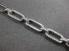 ESTATE WIDE & LONG 1.28CT DIAMOND 14K WHITE GOLD MULTI OVAL LINK TENNIS BRACELET
