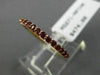 ESTATE .43CT RUBY 14KT ROSE GOLD CLASSIC SEMI ETERNITY WEDDING ANNIVERSARY RING