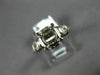 ESTATE 24CT DIAMOND 18KT WHITE GOLD HEART ROUND SEMI MOUNT ENGAGEMENT RING #1671