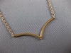 ESTATE .39CT DIAMOND 18KT ROSE GOLD 3D CLASSIC V SHAPE FUN NECKLACE