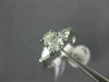 ESTATE 1.29CT OVAL & PEAR SHAPE DIAMOND 14KT WHITE GOLD 3 STONE ENGAGEMENT RING
