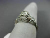 ANTIQUE .70CT OLD MINE DIAMOND 18KT WHITE GOLD 3D FILIGREE ENGAGEMENT RING #1563