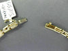 ESTATE .45CT DIAMOND 14K YELLOW GOLD 3D " V " SHAPE CLASSIC HANDCRAFTED NECKLACE