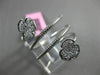 ESTATE WIDE .40CT DIAMOND 14K WHITE GOLD 3 LEAF CLOVER FLOWER FLEXIBLE LOVE RING