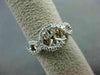 LARGE .75CT DIAMOND 14K WHITE & ROSE GOLD 3D FILIGREE SEMI MOUNT ENGAGEMENT RING