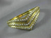 ESTATE LARGE 4.75CT DIAMOND 18K YELLOW GOLD CLASSIC WONDER WOMAN BANGLE BRACELET