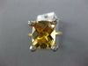 LARGE 4.99CT DIAMOND & AAA YELLOW TOPAZ 14K YELLOW GOLD CUSHION & ROUND FUN RING