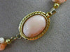 ANTIQUE LONG 925 SILVER GOLD PLATED CORAL HANDCRAFTED MULTI SHAPE NECKLACE 25358