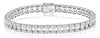 WIDE 5.58CT DIAMOND 18KT WHITE GOLD 3 ROW TENSION ETERNITY CUFF BANGLE BRACELET