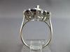 LARGE 2.10CT DIAMOND & AAA SAPPHIRE 14KT WHITE GOLD ROUND & MARQUISE FLOWER RING
