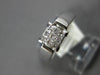 ESTATE .25CT DIAMOND 14KT WHITE GOLD PRINCESS INVISIBLE SQUARE ENGANGEMENT RING