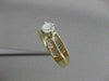 ESTATE 1.03CTW DIAMOND 14KT WHITE YELLOW GOLD SWIRL ROUND ENGAGEMENT RING #20725
