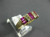 ESTATE 1.24CT DIAMOND & AAA RUBY 14KT YELLOW GOLD 3D CLASSIC ANNIVERSARY RING