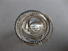 LARGE 1.01CT DIAMOND & AAA SAPPHIRE 14K WHITE GOLD 3D CIRCULAR INTERTWINING RING