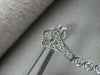 ESTATE 1.40CT DIAMOND & TURQUOISE 14K WHITE GOLD FILIGREE HANGING EARRINGS 20409